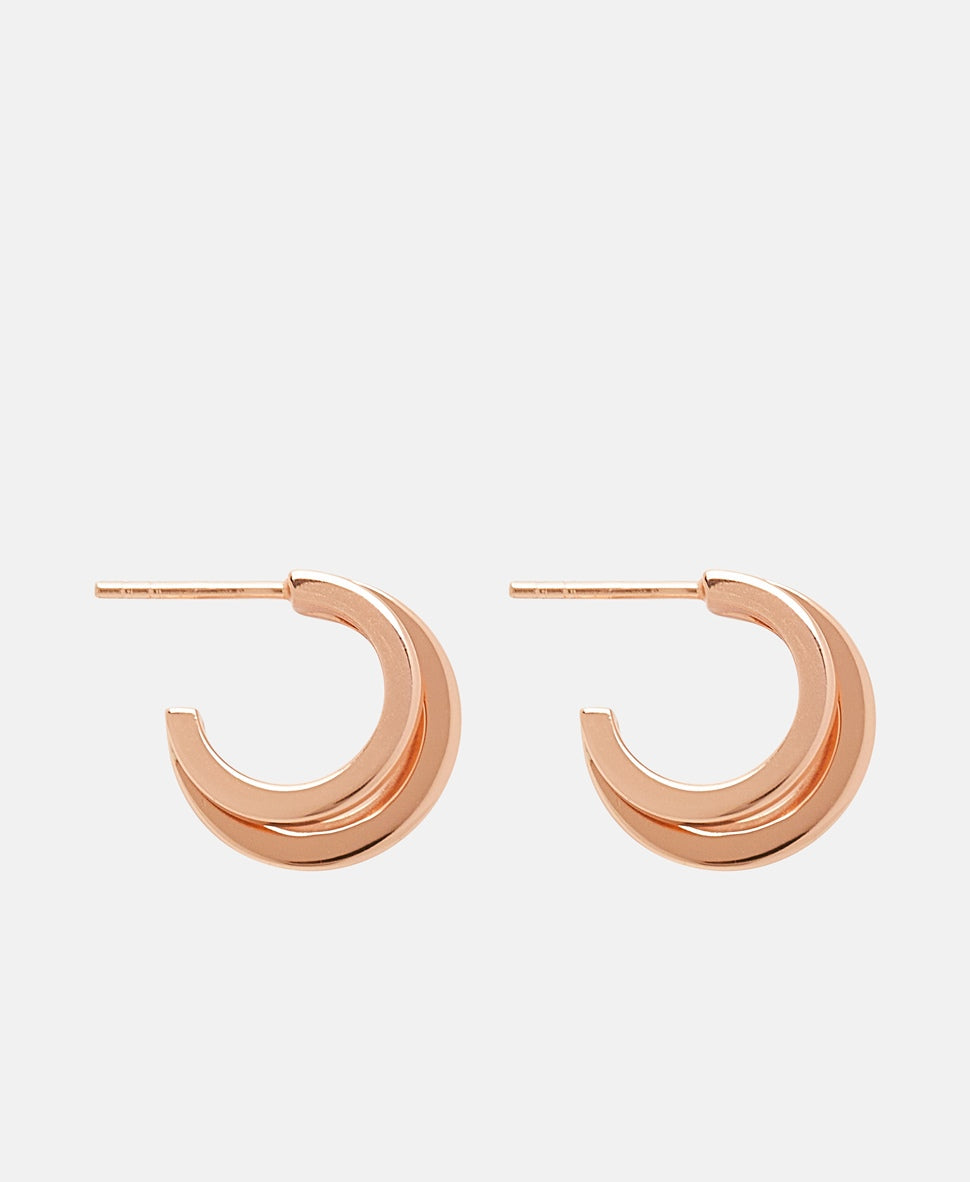 Lawrence Grey Jewelry Obručové náušnice Růžově zlatá 2