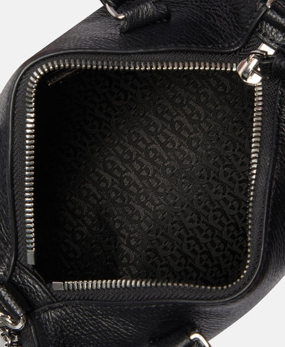 Aigner kožená hobo kabelka Kaviárově černá 3
