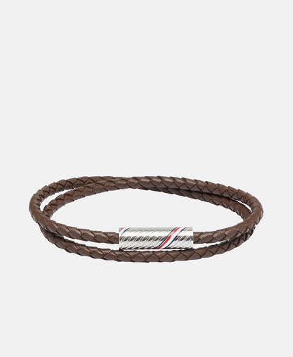 Tommy Hilfiger kožený náramek Hnědá 1