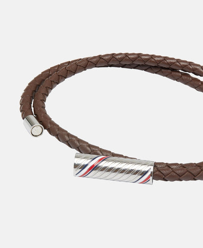 Tommy Hilfiger kožený náramek Hnědá 2