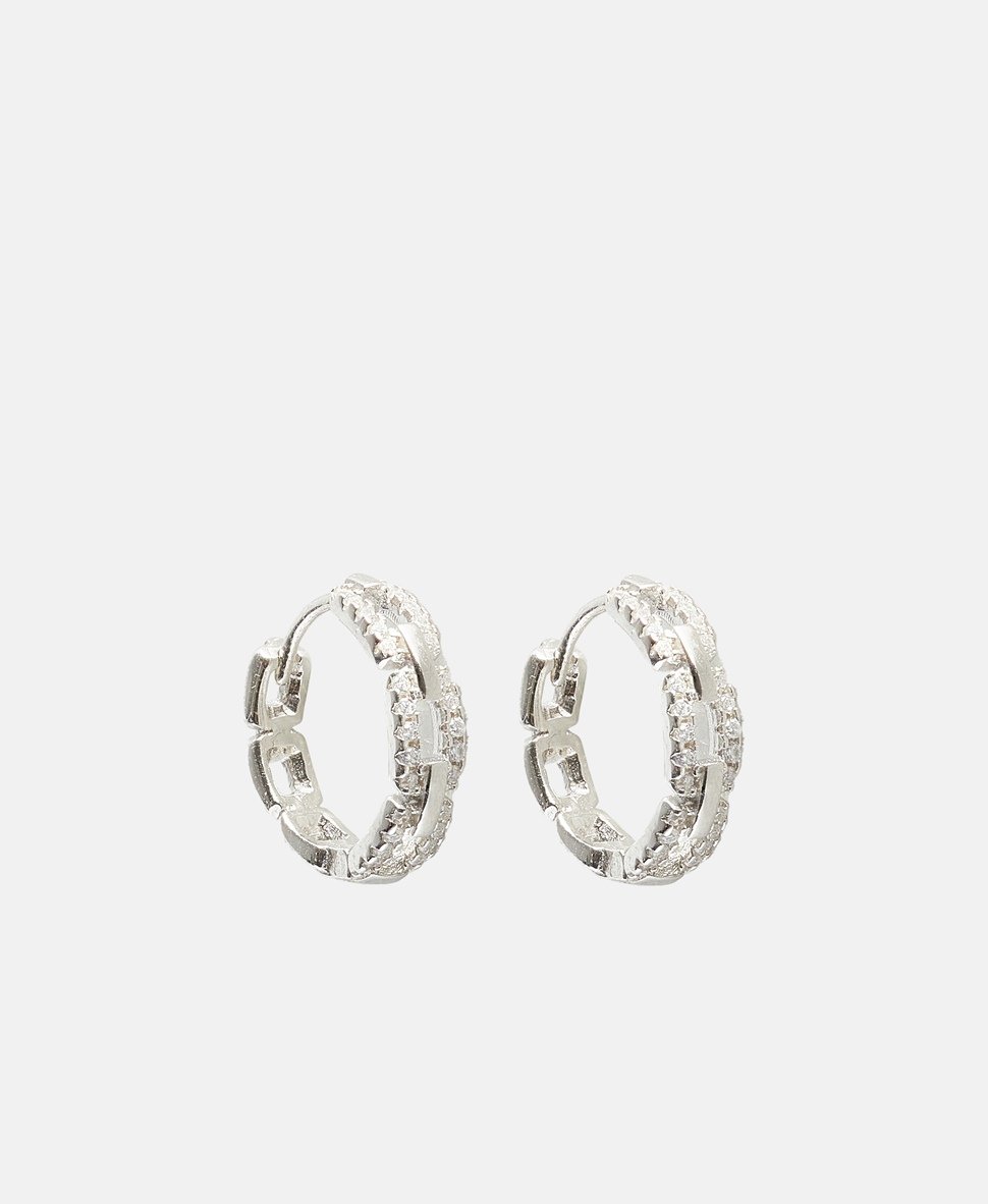 Lawrence Grey Jewelry Obručové náušnice Stříbrná 1