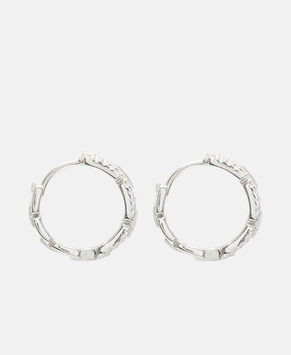 Lawrence Grey Jewelry Obručové náušnice Stříbrná 2