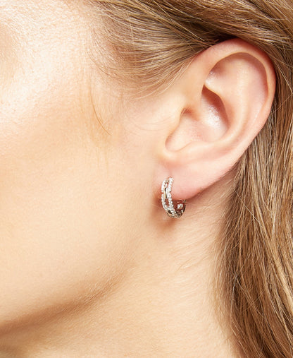 Lawrence Grey Jewelry Obručové náušnice Stříbrná 3