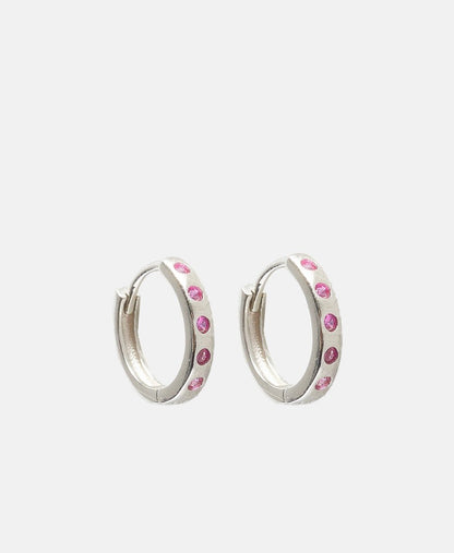 Lawrence Grey Jewelry Obručové náušnice Stříbrná 1