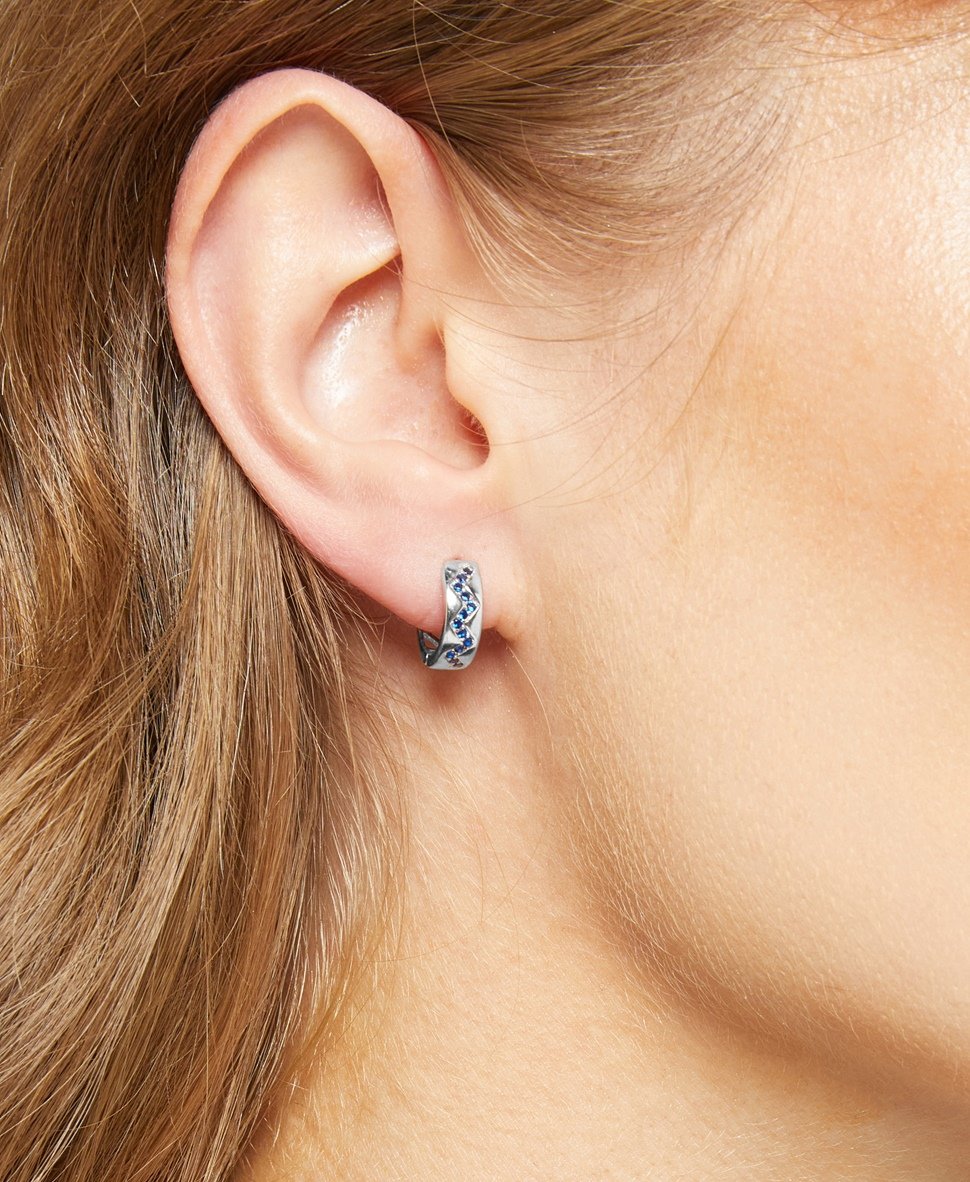 Lawrence Grey Jewelry Obručové náušnice Stříbrná 3
