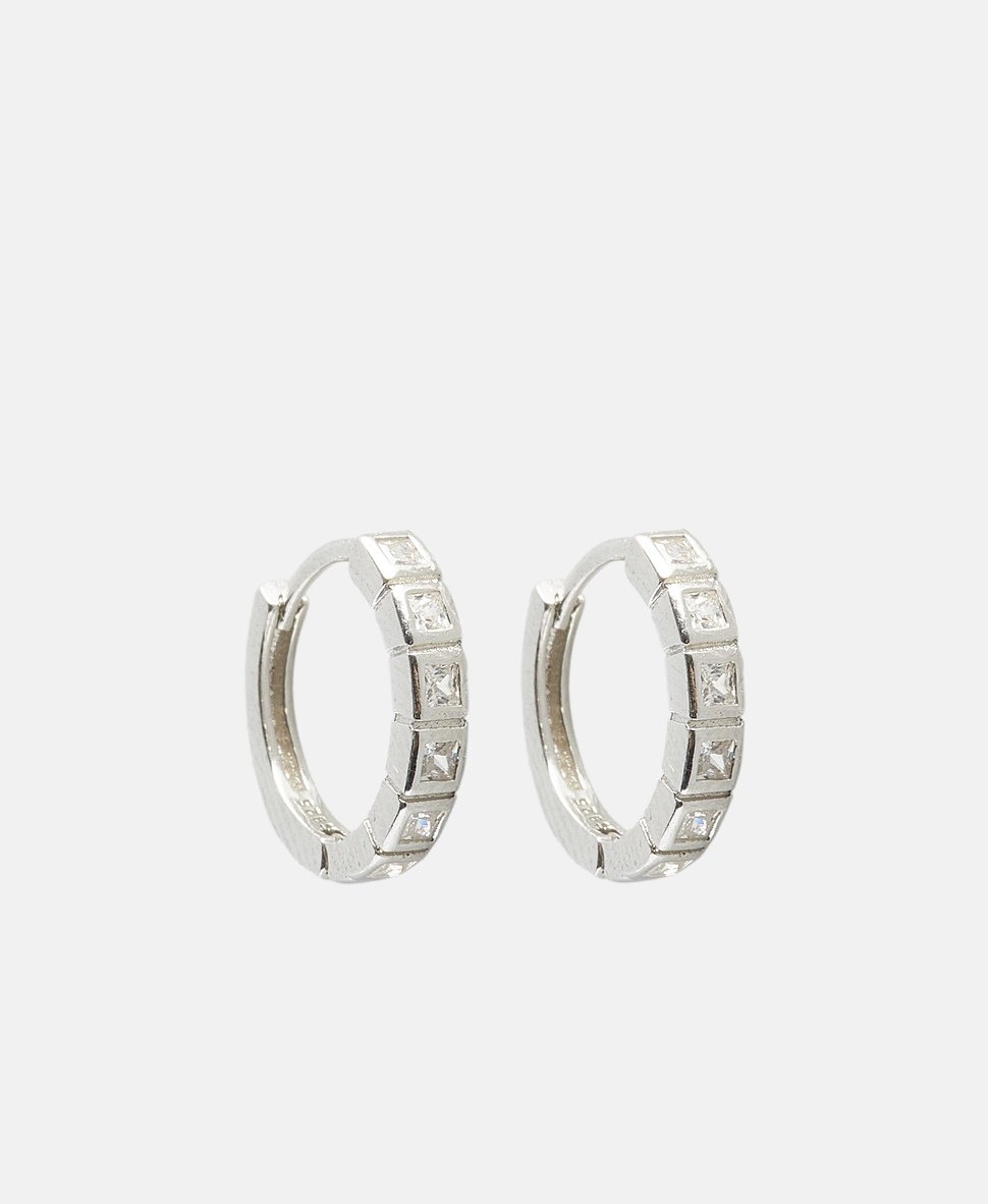 Lawrence Grey Jewelry Obručové náušnice Stříbrná 1
