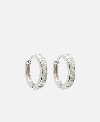 Lawrence Grey Jewelry Obručové náušnice Stříbrná 1