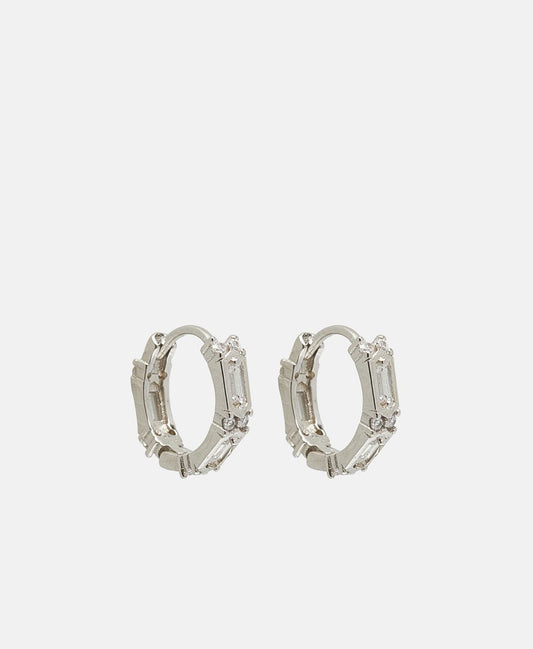 Lawrence Grey Jewelry Obručové náušnice Stříbrná 1