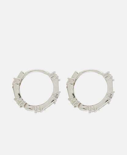 Lawrence Grey Jewelry Obručové náušnice Stříbrná 2