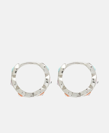 Lawrence Grey Jewelry Obručové náušnice Stříbrná 2