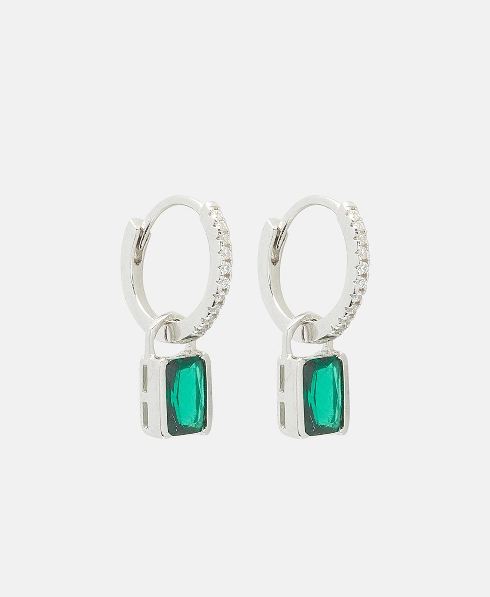 Lawrence Grey Jewelry Obručové náušnice Stříbrná 1