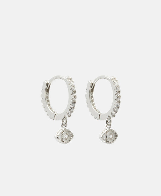Lawrence Grey Jewelry Obručové náušnice Stříbrná 1