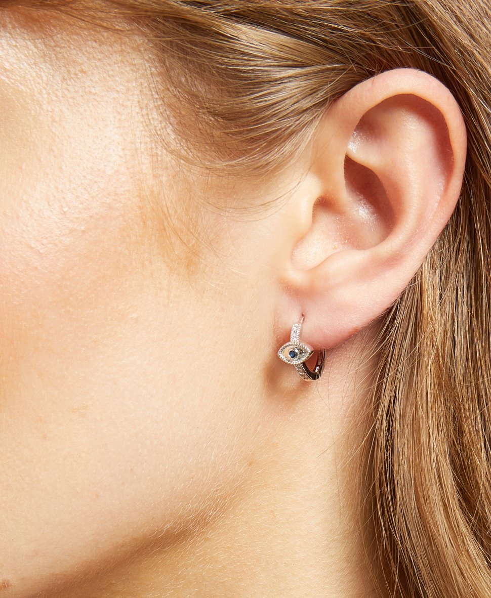 Lawrence Grey Jewelry Obručové náušnice Stříbrná 3