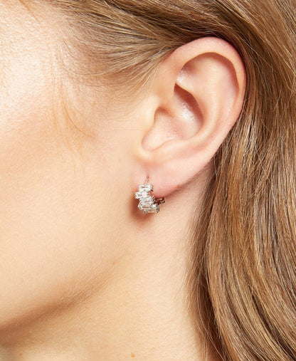 Lawrence Grey Jewelry Obručové náušnice Stříbrná 3