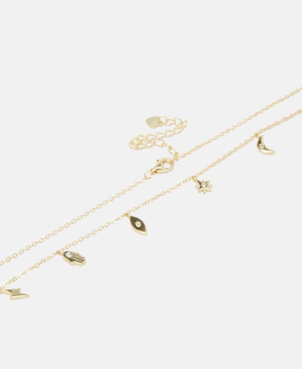 Lawrence Grey Jewelry řetízek s přívěskem Zlatá 2