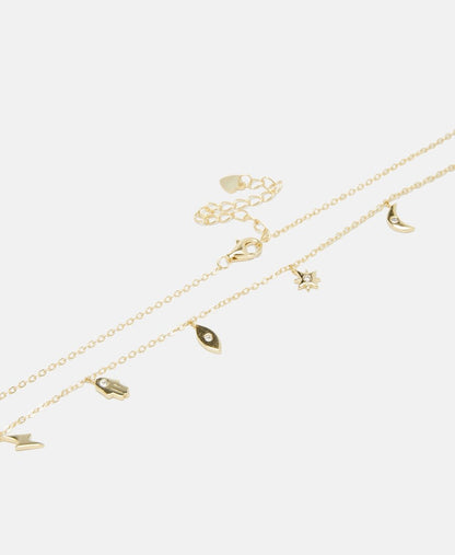 Lawrence Grey Jewelry řetízek s přívěskem Zlatá 2