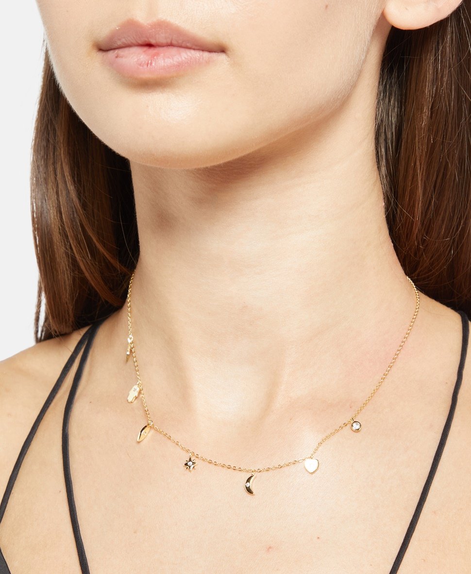 Lawrence Grey Jewelry řetízek s přívěskem Zlatá 3