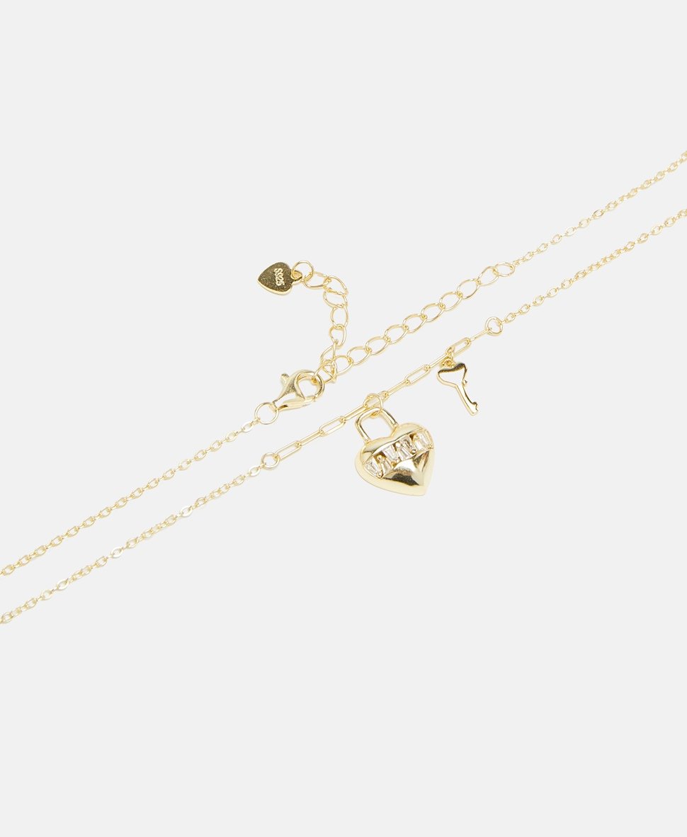 Lawrence Grey Jewelry řetízek s přívěskem Zlatá 2