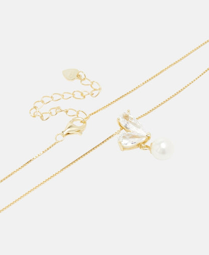Lawrence Grey Jewelry náhrdelník s perlovým přívěskem Stříbrná 2
