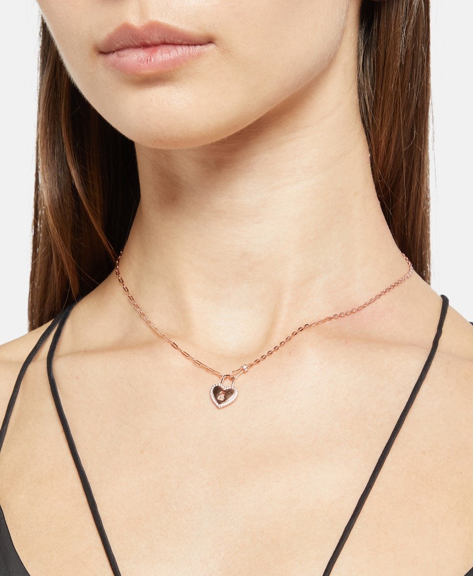 Lawrence Grey Jewelry řetízek s přívěskem Růžově zlatá 3