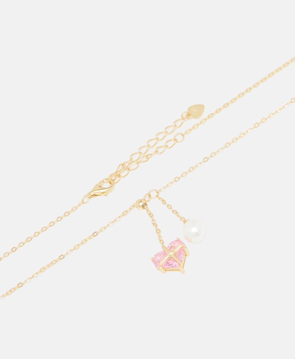 Lawrence Grey Jewelry náhrdelník s perlovým přívěskem Zlatá 2