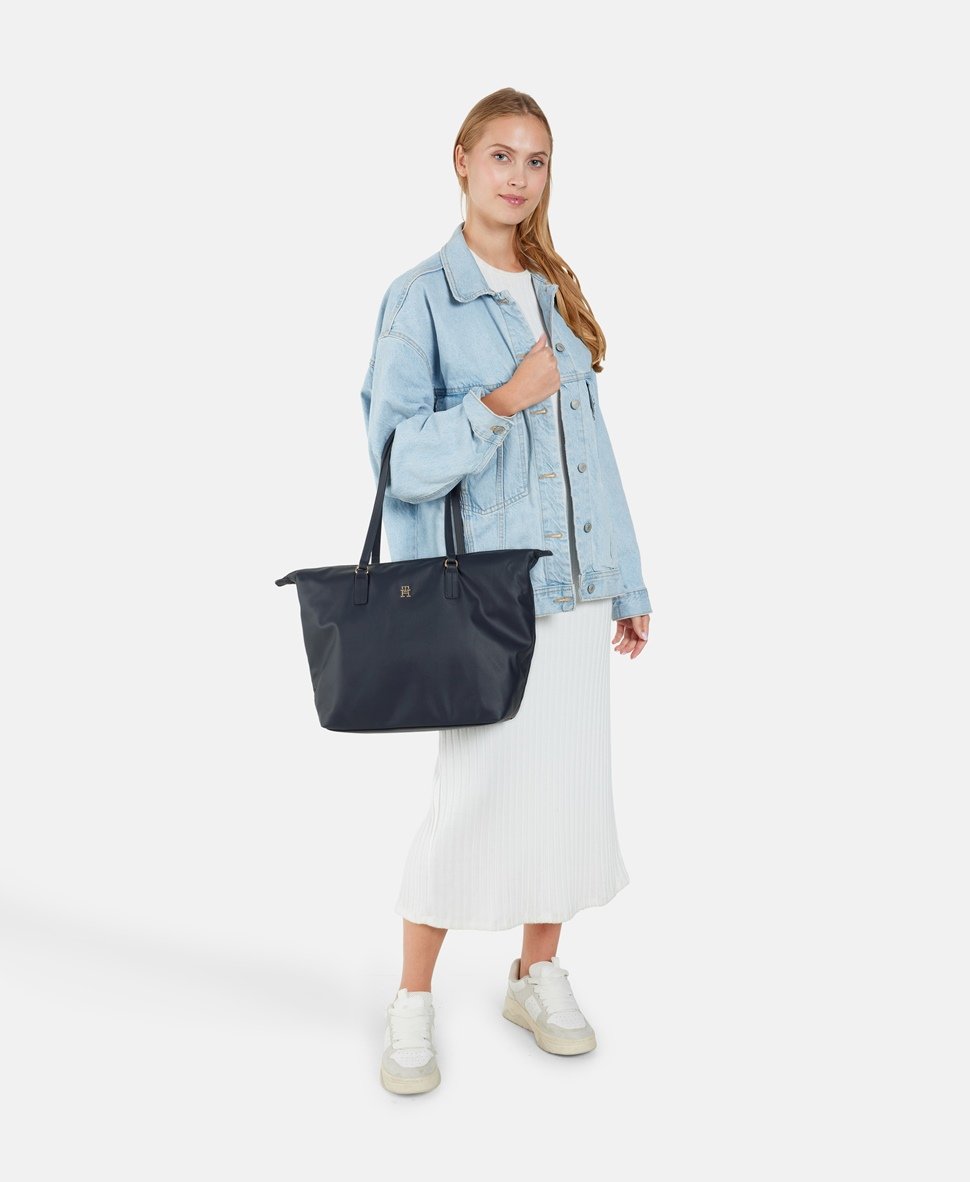 Tommy Hilfiger kabelka shopper Tmavě modrá 5