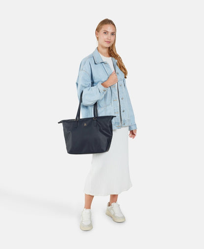 Tommy Hilfiger kabelka shopper Tmavě modrá 5
