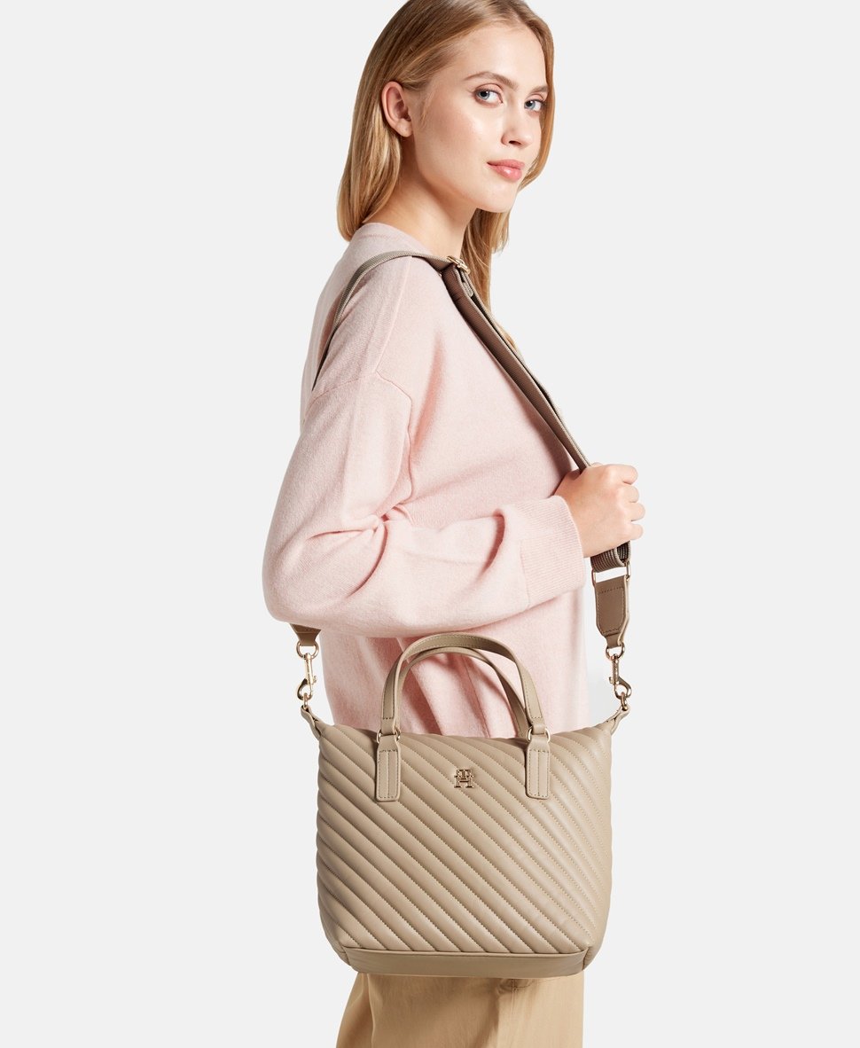Tommy Hilfiger kabelka tote Béžová 5