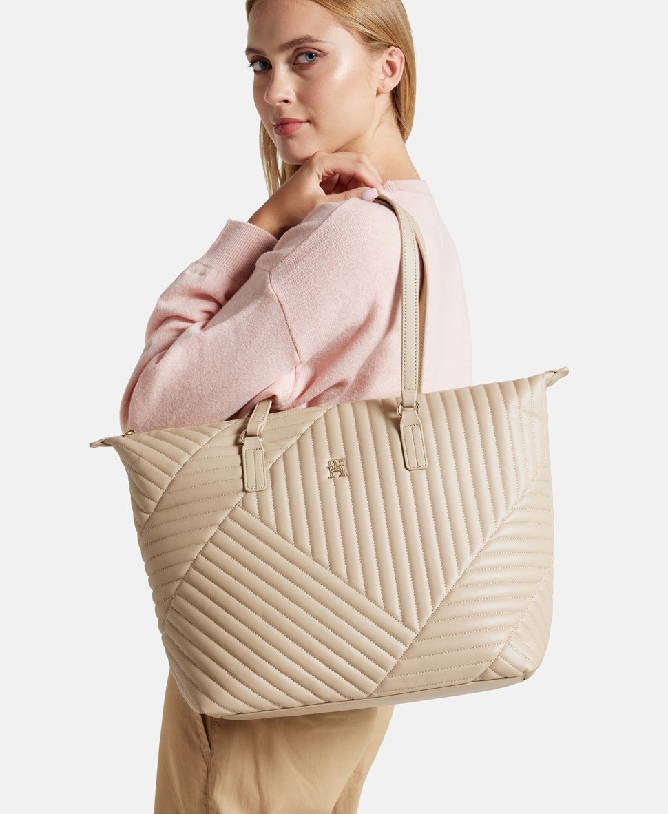 Tommy Hilfiger kabelka tote Béžová 5