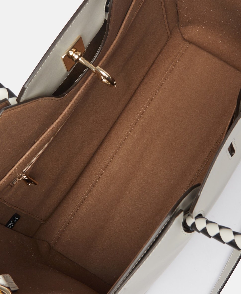 Furla kožená kabelka tote Bílá vlna 3