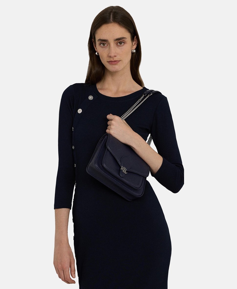 Lauren Ralph Lauren kabelka přes rameno Námořnická modrá 6