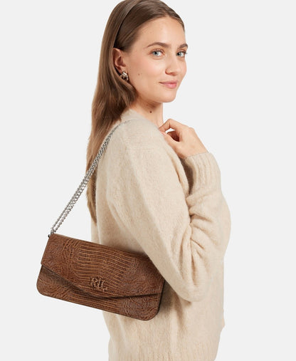 Lauren Ralph Lauren kabelka přes rameno Tmavě hnědá 5