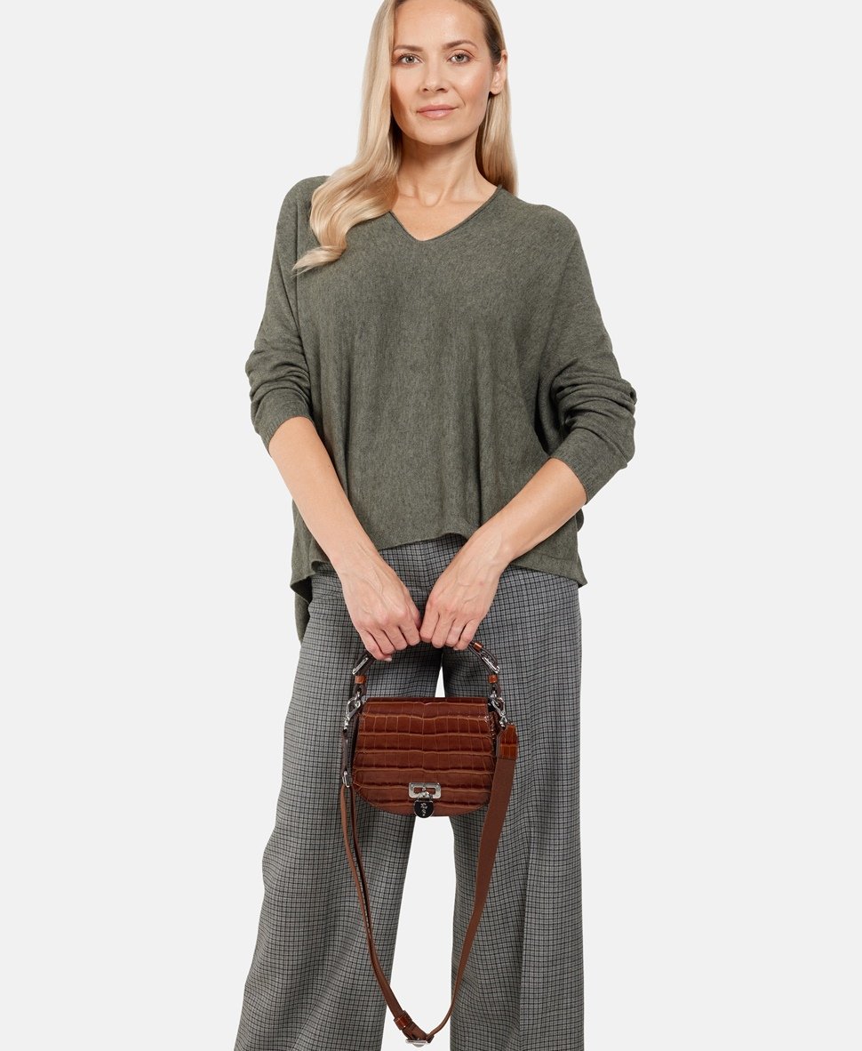 Lauren Ralph Lauren kabelka Tmavě hnědá 5