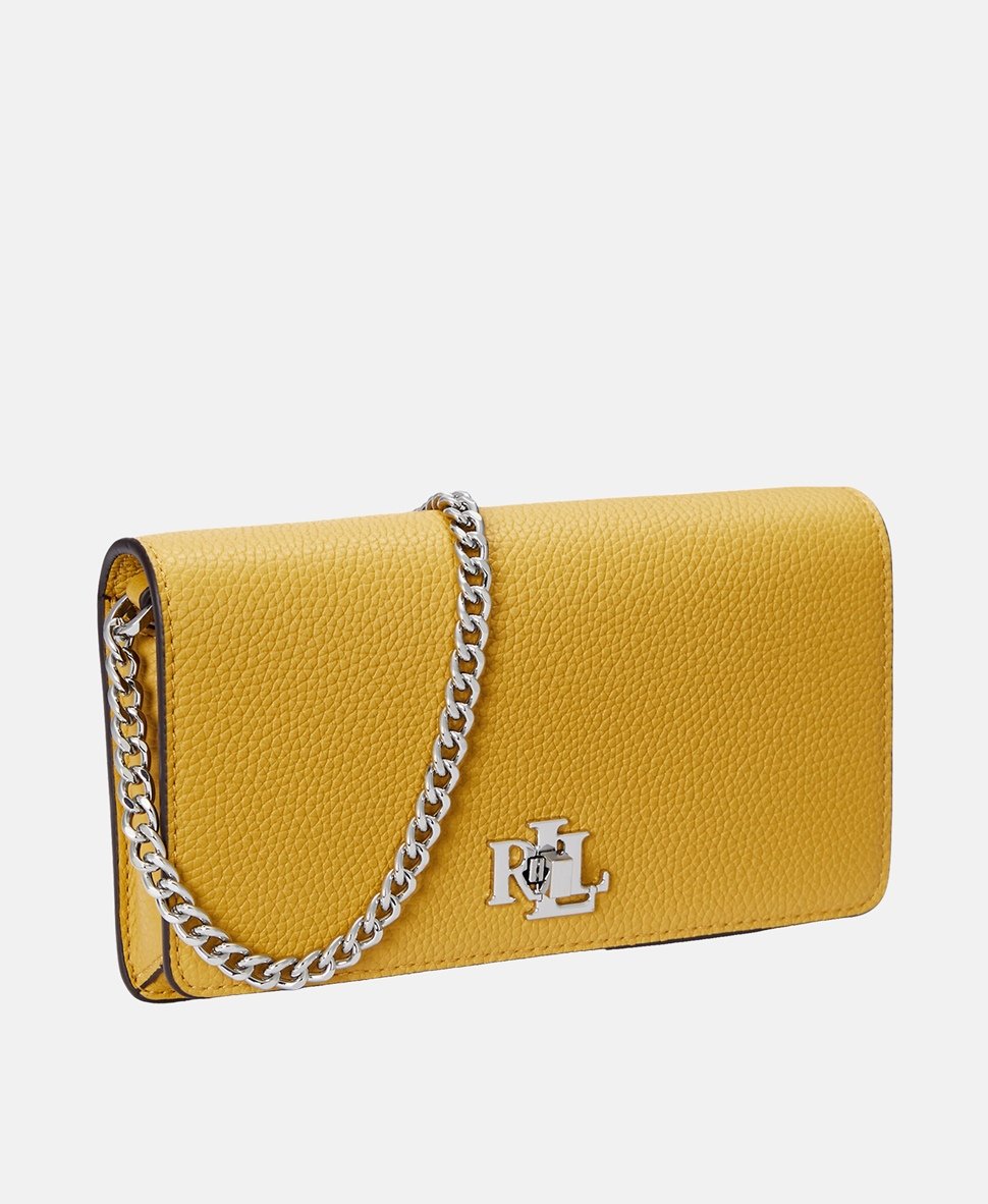 Lauren Ralph Lauren kožená kabelka Taupe 1