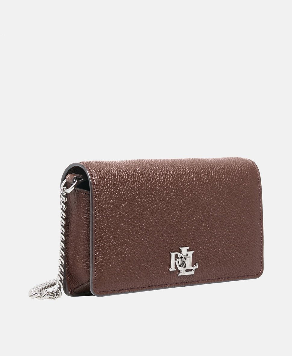 Lauren Ralph Lauren kožená kabelka Bronzová 1