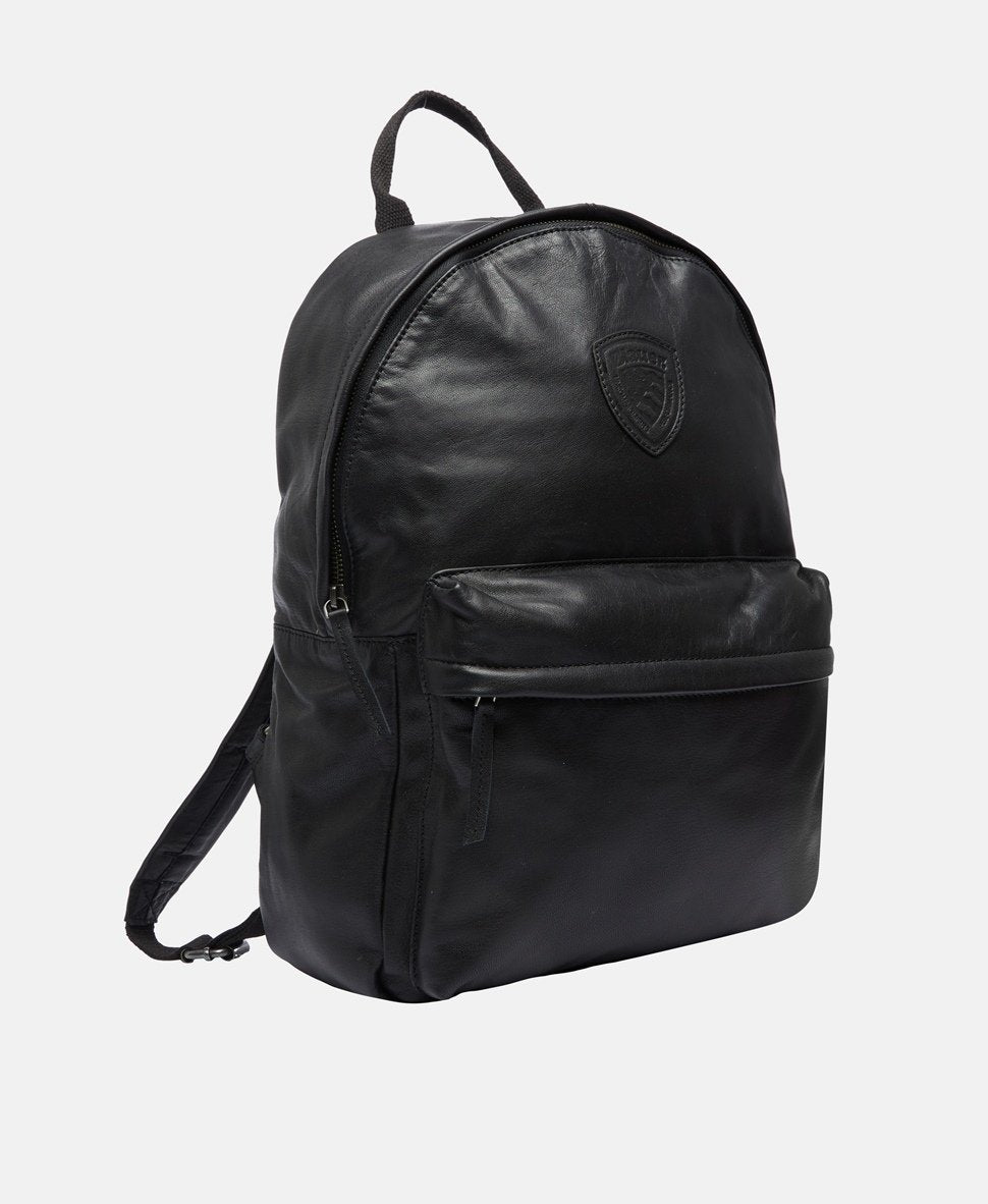 Blauer USA kožený batoh Černá 1