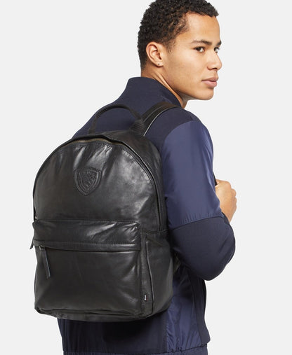 Blauer USA kožený batoh Černá 5