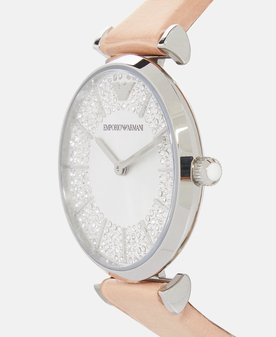 Emporio Armani hodinky Stříbrná 2