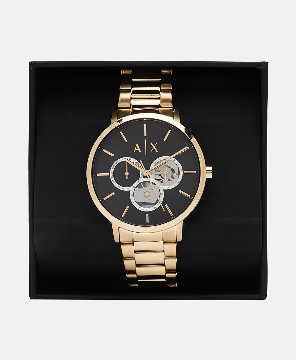 Armani Exchange hodinky Zlatá 4