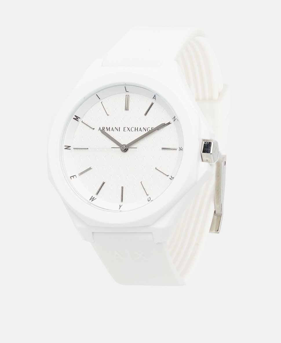 Armani Exchange hodinky Bílá 1