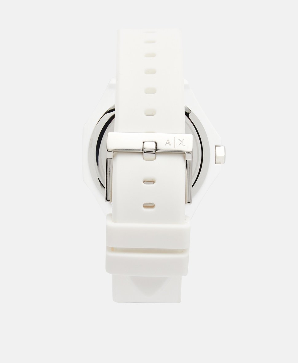 Armani Exchange hodinky Bílá 3