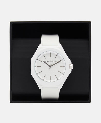 Armani Exchange hodinky Bílá 4