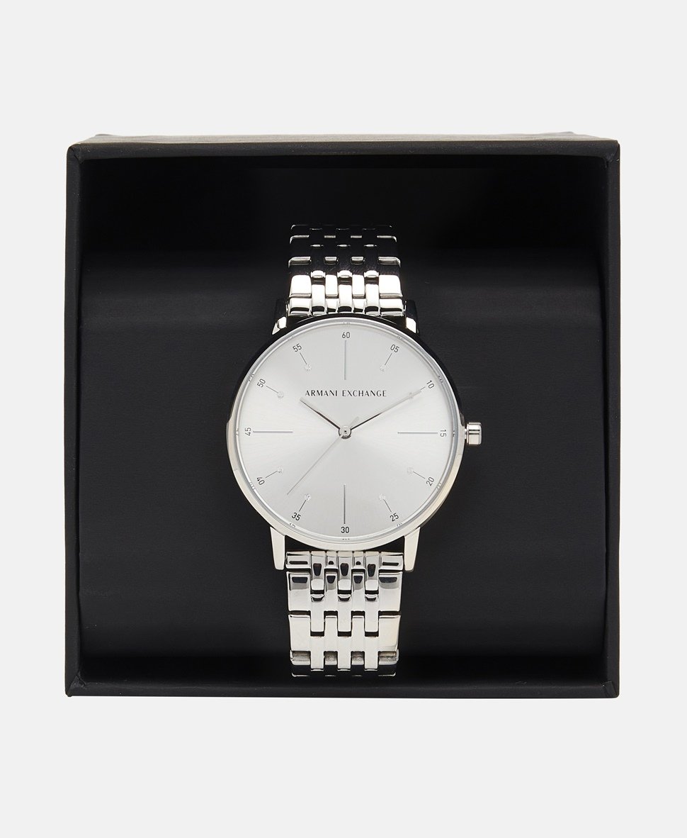 Armani Exchange hodinky Stříbrná 4