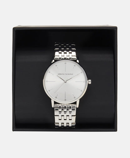 Armani Exchange hodinky Stříbrná 4