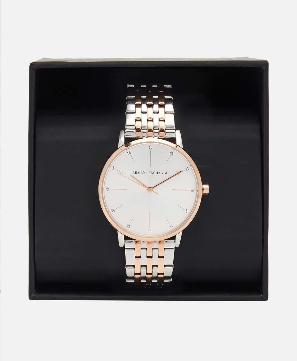 Armani Exchange hodinky Stříbrná 4
