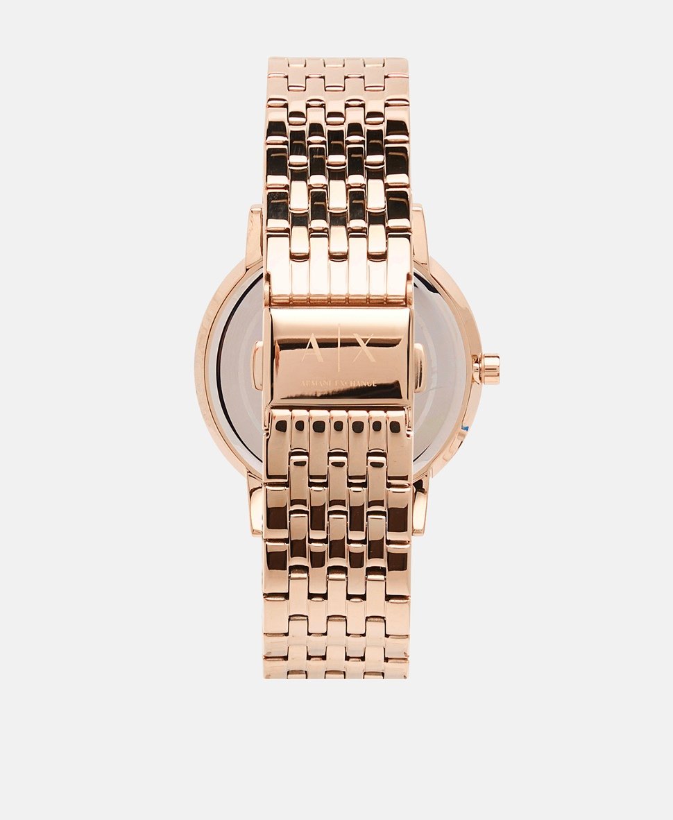 Armani Exchange hodinky Růžově zlatá 3