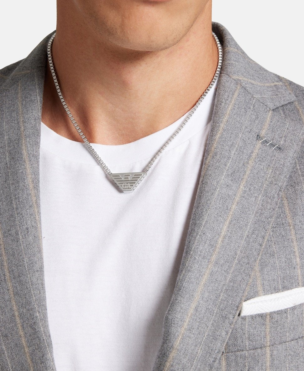 Emporio Armani náhrdelník Stříbrná 3