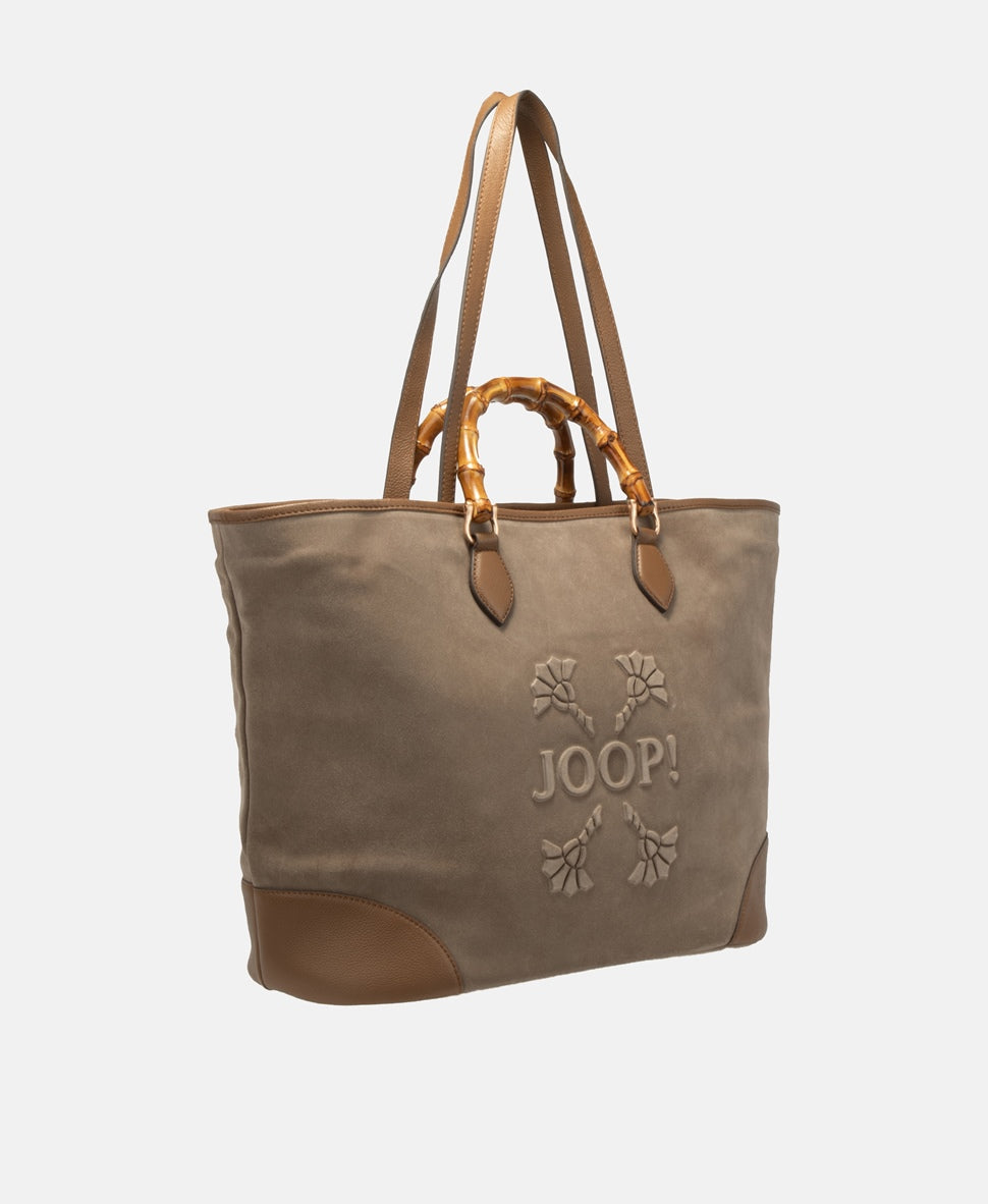 Joop! kožená kabelka tote Khaki 1