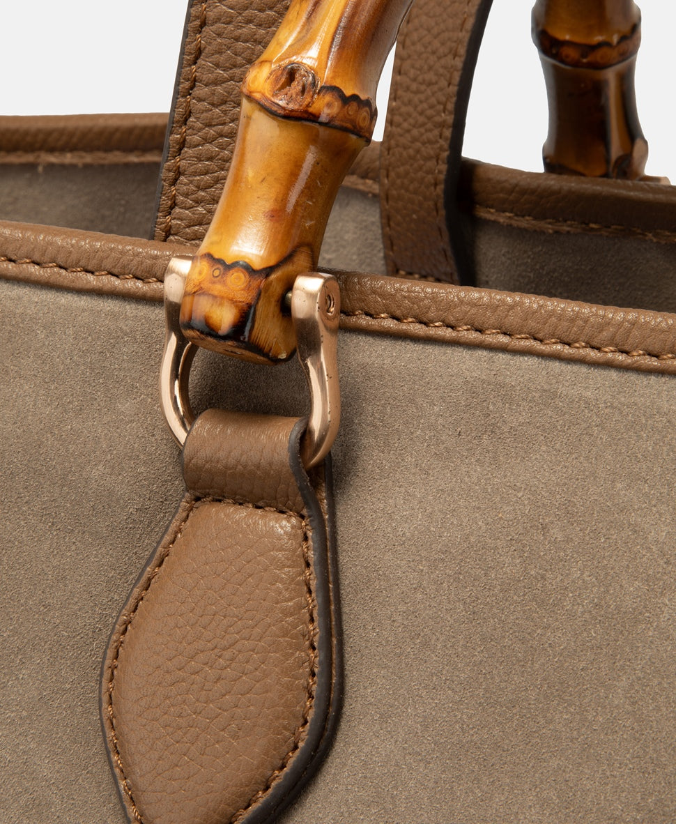 Joop! kožená kabelka tote Khaki 2
