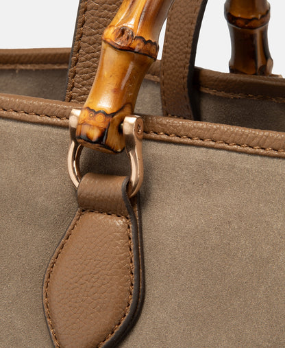 Joop! kožená kabelka tote Khaki 2